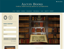 Tablet Screenshot of alcuinbooks.com